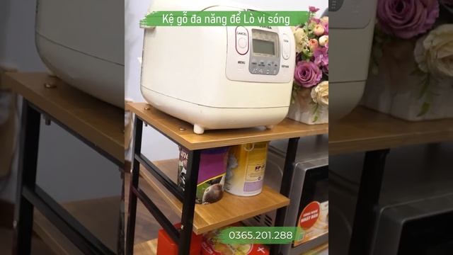 Tiện Ích Xanh - Kệ gỗ đa năng để Lò Vi sóng khung sắt sơn tĩnh điện смотреть онлайн