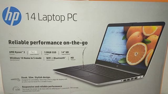 Unboxing hp 14 Ryzen 3-3200u ram 8 GB hardisk 128GB смотреть онлайн