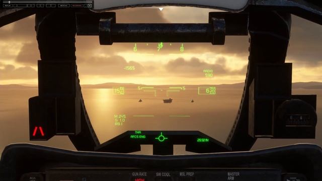 MSFS F-14 Tomcat Aircraft carrier Take off and landing смотреть онлайн