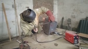 Печка в палатку- своими руками.