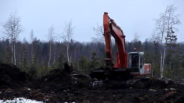 Hitachi EX220LC at work смотреть онлайн