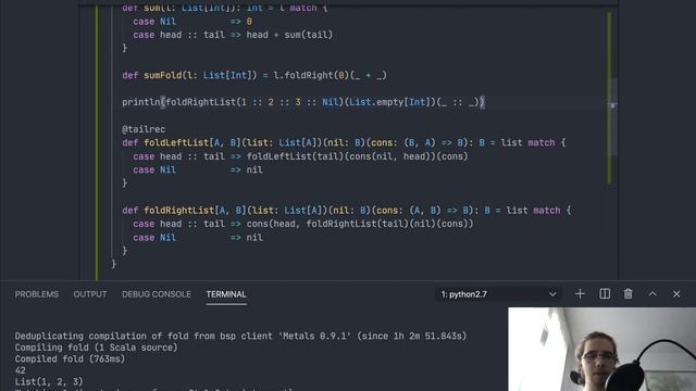 Folding algebraic data types - Scala tutorial смотреть онлайн