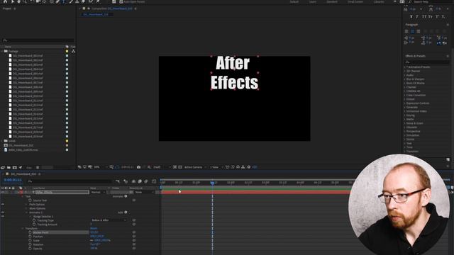 Основы After Effects. Урок 5. Работа с титрами