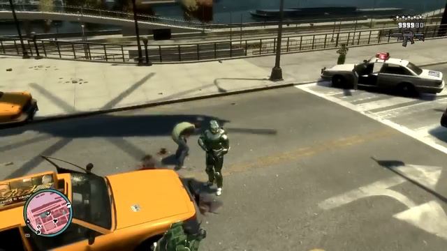 GTA 4 CHARACTER MODS: MASTER CHIEF + HALO WEAPONS! смотреть онлайн
