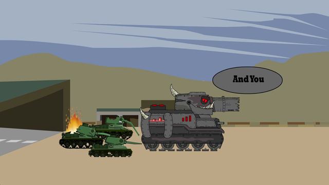 KV 6 against Monster tank Mammon - КВ 6 против монстра танк Маммон смотреть онлайн