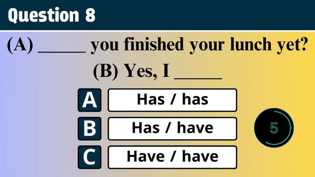 Present Perfect Quiz। English Grammar Quiz। English Test | Can you pass 15/15? смотреть онлайн