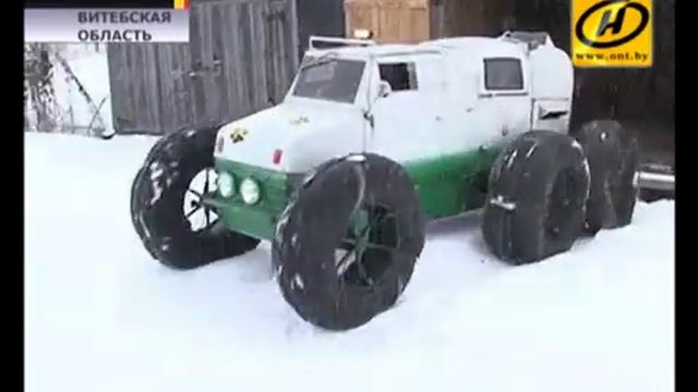 Чудо на колёсах: без чертежей и сложных схем егерь из Россонского района мастерит снегоходы смотреть онлайн