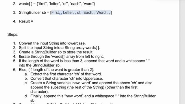Leetcode | 2129. Capitalize the Title | Easy | Java Solution смотреть онлайн