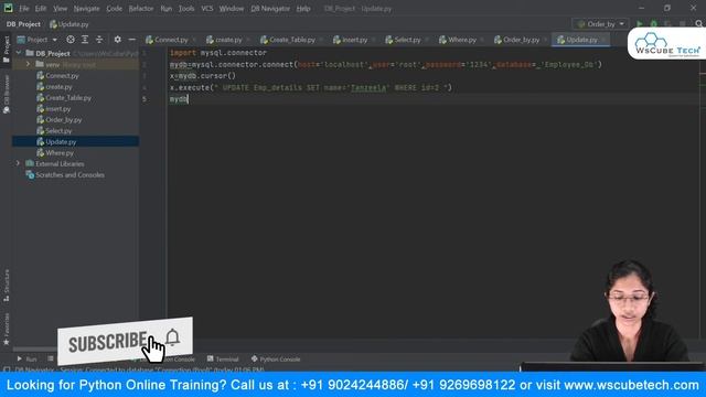 Update Query in MySQL | Learn MySQL Update Query in Python | Python Tutorial #49 смотреть онлайн