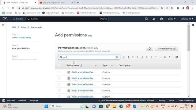 IAM role creation and provides ec2 access | java jungle | auto populated issue resolved смотреть онлайн