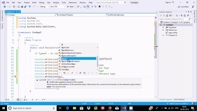 typeof and nameof Operators in C# смотреть онлайн