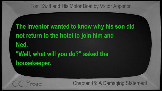Chapter 15 - Tom Swift And His Motor Boat By Victor Appleton