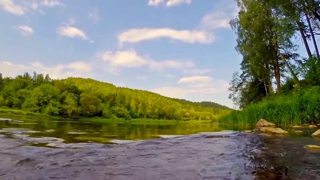 Красивый шум реки в необыкновенном лесу для сна смотреть онлайн