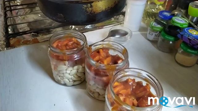Консервы в скороварке. Фасоль в томате м овощами. смотреть онлайн