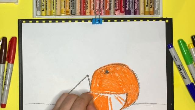 Как нарисовать Апельсин?|Рисование для детей смотреть онлайн