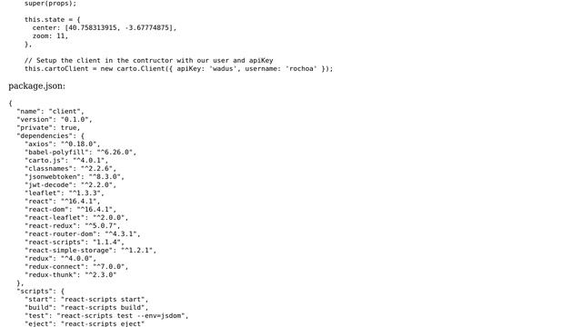 GIS: ReactJS TypeError "not a constructor" on running a component with Carto смотреть онлайн