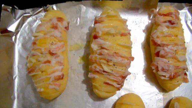 Картошка с Беконом и Чесноком. Вкуснятина!!! смотреть онлайн