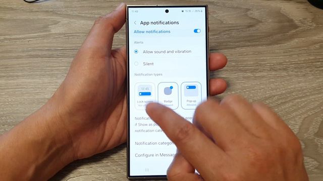 Galaxy S24/S24+/Ultra: How To Fix Messages NOT Showing Notifications On The Lock Screen