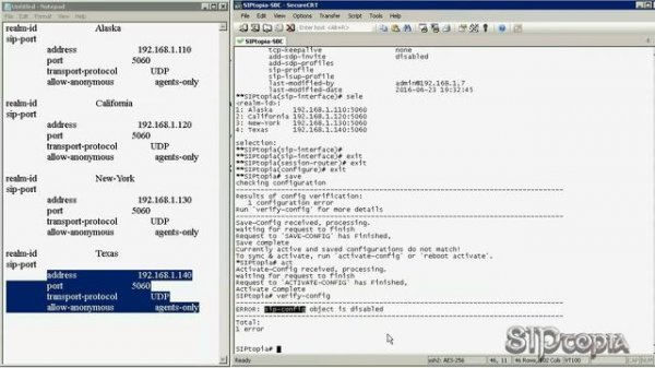 Oracle / Acme Packet Session Border Controller Simplified Configuration Part III: Layers 4-6