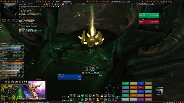 Antorus the Burning Throne - Monk PoV - Seraphim Guild on Area 52 Bosses 1 - 6 смотреть онлайн