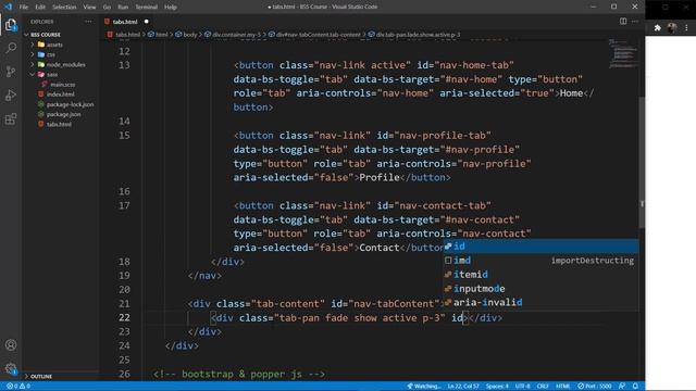 آموزش Bootstrap 5 - Navs and tabs - قسمت آخر смотреть онлайн