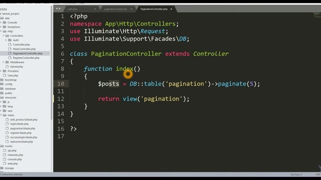 Pagination in Laravel 7 смотреть онлайн
