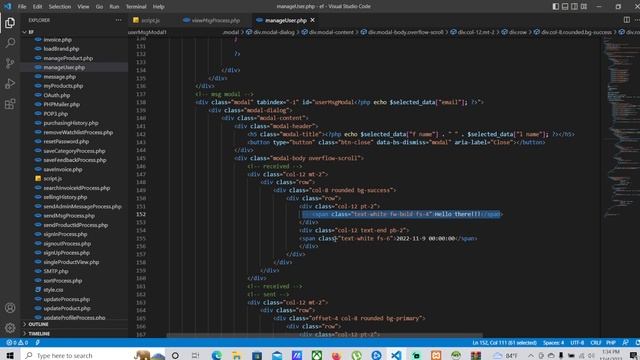 Design view massenge modal in admin panel using Html,Css,Javascript and bootstrap смотреть онлайн