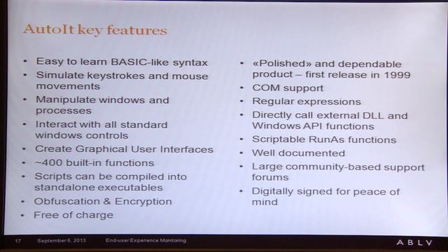 Zabbix Conference 2013 - Jurijs Fedorenko, ABLV Bank смотреть онлайн