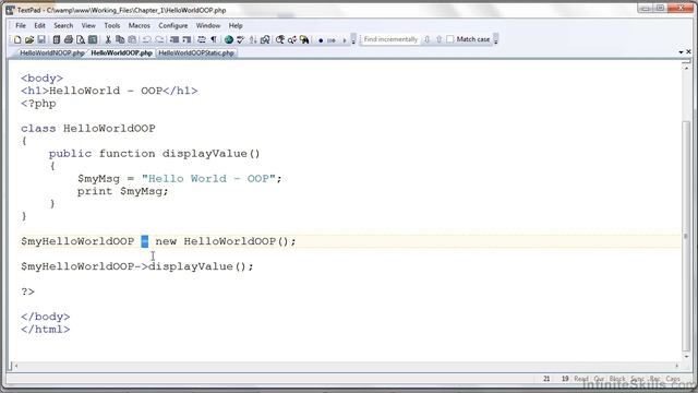 Object-Oriented Programming with PHP Tutorial | Basic PHP OOP Constructs смотреть онлайн
