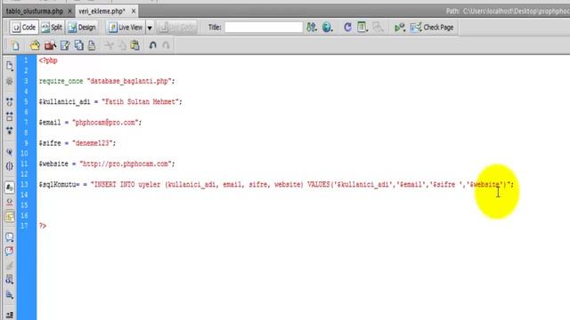 Sql Komutu ile Veri Ekleme - Ders 5 смотреть онлайн