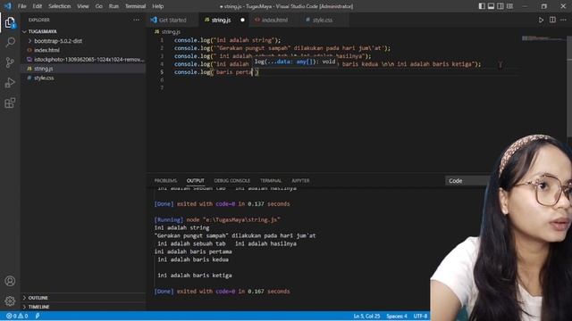 String & Integer pada JavaScript смотреть онлайн