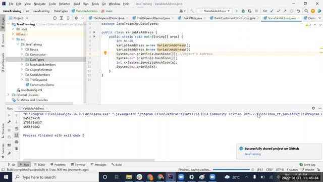 How to get the Address of Primitive Data Type Variables in Java -in Hindi смотреть онлайн