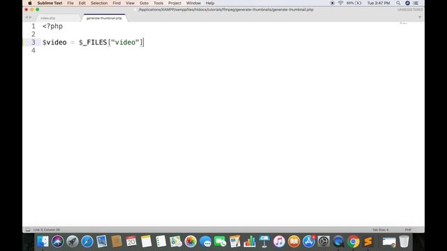 Generate thumbnails of video - PHP & FFmpeg смотреть онлайн