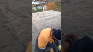 кроем крышу бикростом на новом гараже