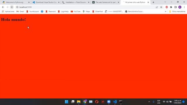 Sitio web con Python usando Flask смотреть онлайн