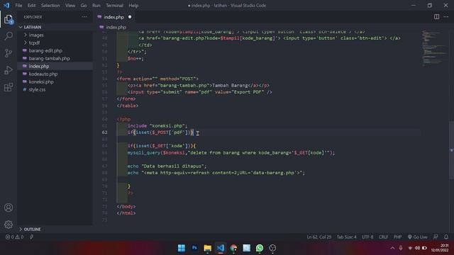 Membuat Fitur Export PDF di PHP & MYSQL смотреть онлайн