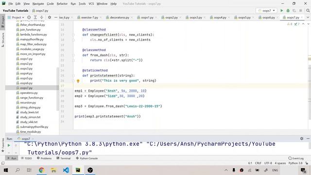 Static Methods in Python | Python for Absolute Beginners in English | 57 смотреть онлайн