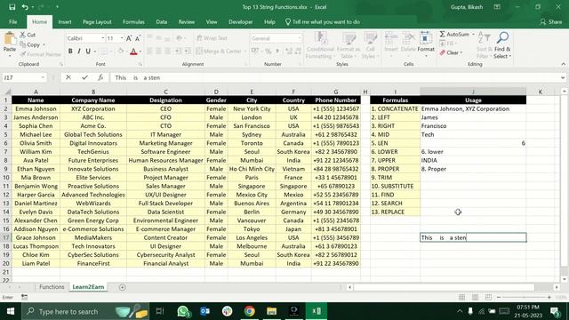 Excel Text Functions Explained: Unlocking the Power of the Top 13 String Functions | Learn2Earn смотреть онлайн