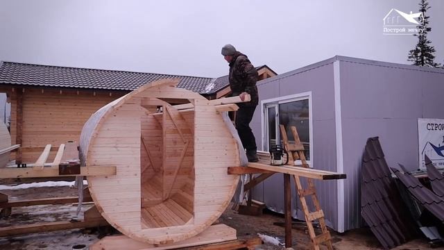 Сборка бань бочек в г. Салехарде смотреть онлайн