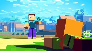 МУЛЬТИК СТИВ И АЛЕКС В МАЙНКРАФТ! СТИВ СТАЛ КУРИЦЕЙ MINECRAFT!