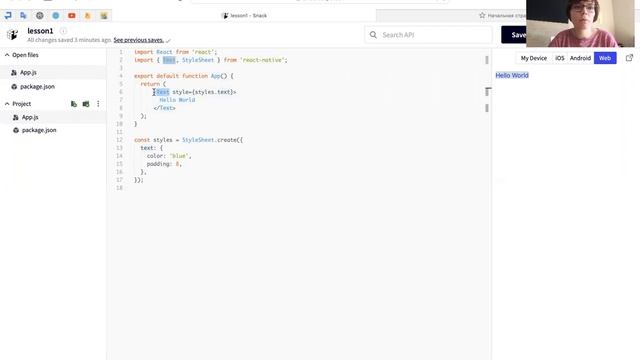 React Native Урок 1 часть 1 - Знакомство с версткой и JSX смотреть онлайн