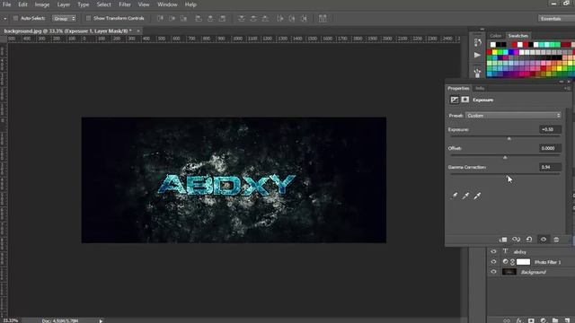 AMAZING!! Text effect - photoshop cc 2015 смотреть онлайн