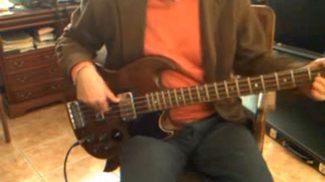 1972 Gibson EB3L Bass tone demo смотреть онлайн