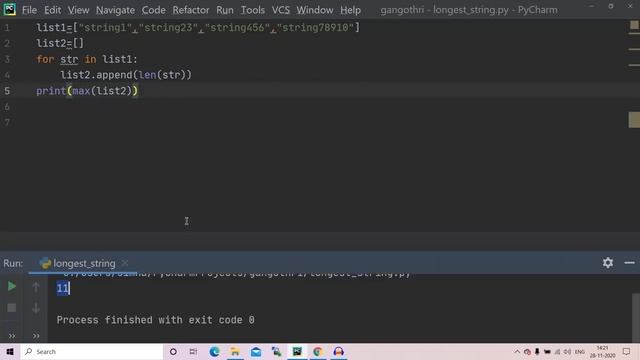 Python Program To Find The Length Of The Longest String/Word In A List Of Words|Begginer Programs смотреть онлайн