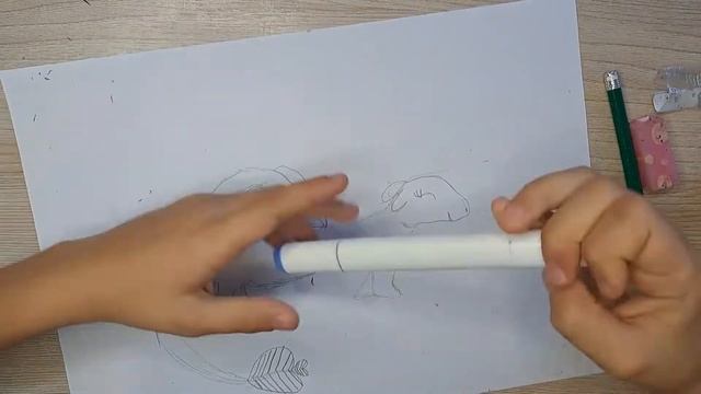Рисование детям и малышам. Как нарисовать дракона? смотреть онлайн