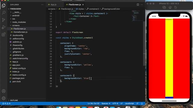 Cómo usar Flex en React Native (Introducción) | React Native en Español смотреть онлайн