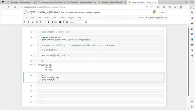 Basic Linear Regression in scikit learn смотреть онлайн