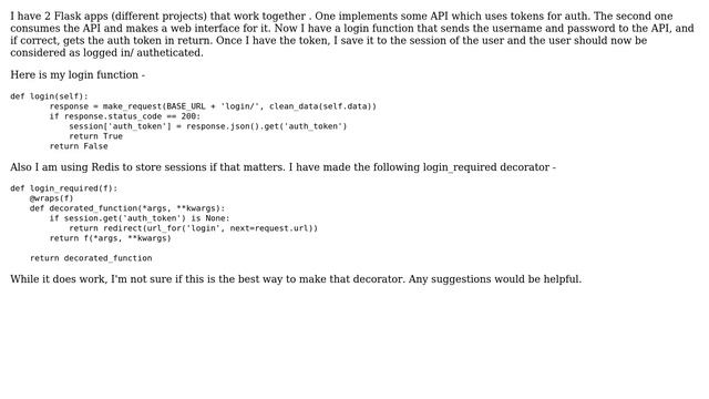 Code Review: login_required decorator in Flask смотреть онлайн