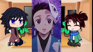 Реакция танджиро и гию из прошлого на них в будущем [Giyutan]