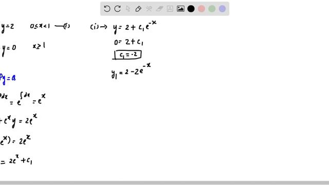 solve the initial value problems fracd yd xyfx where fxleftbeginarrayll2 0 leq x1 0 x geq 1endarray смотреть онлайн